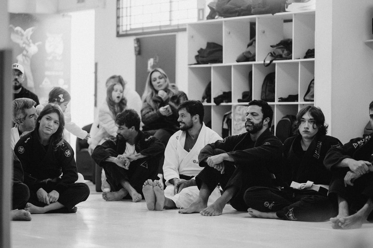 Treino em dupla na BJJ Nerd Academy