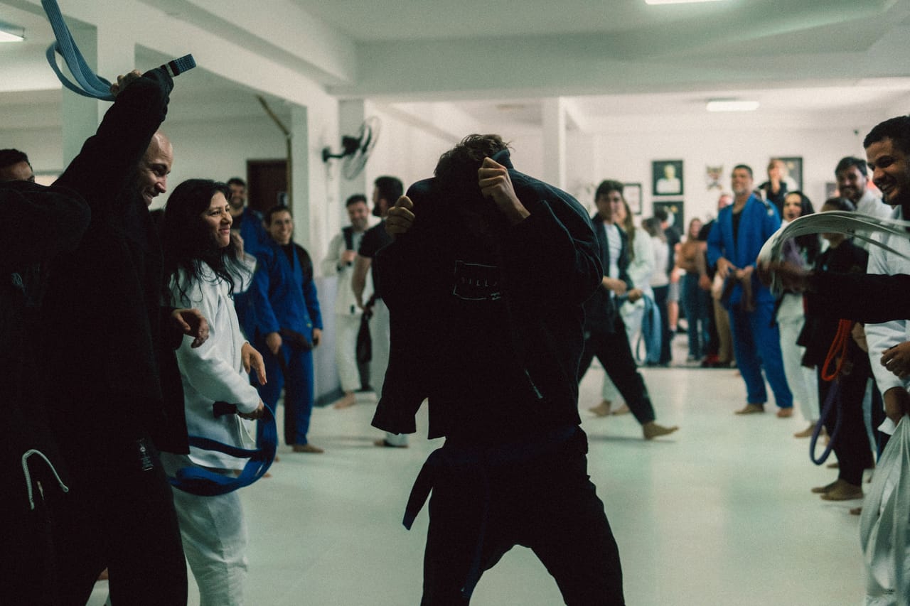 Família BJJ Nerd no tatame